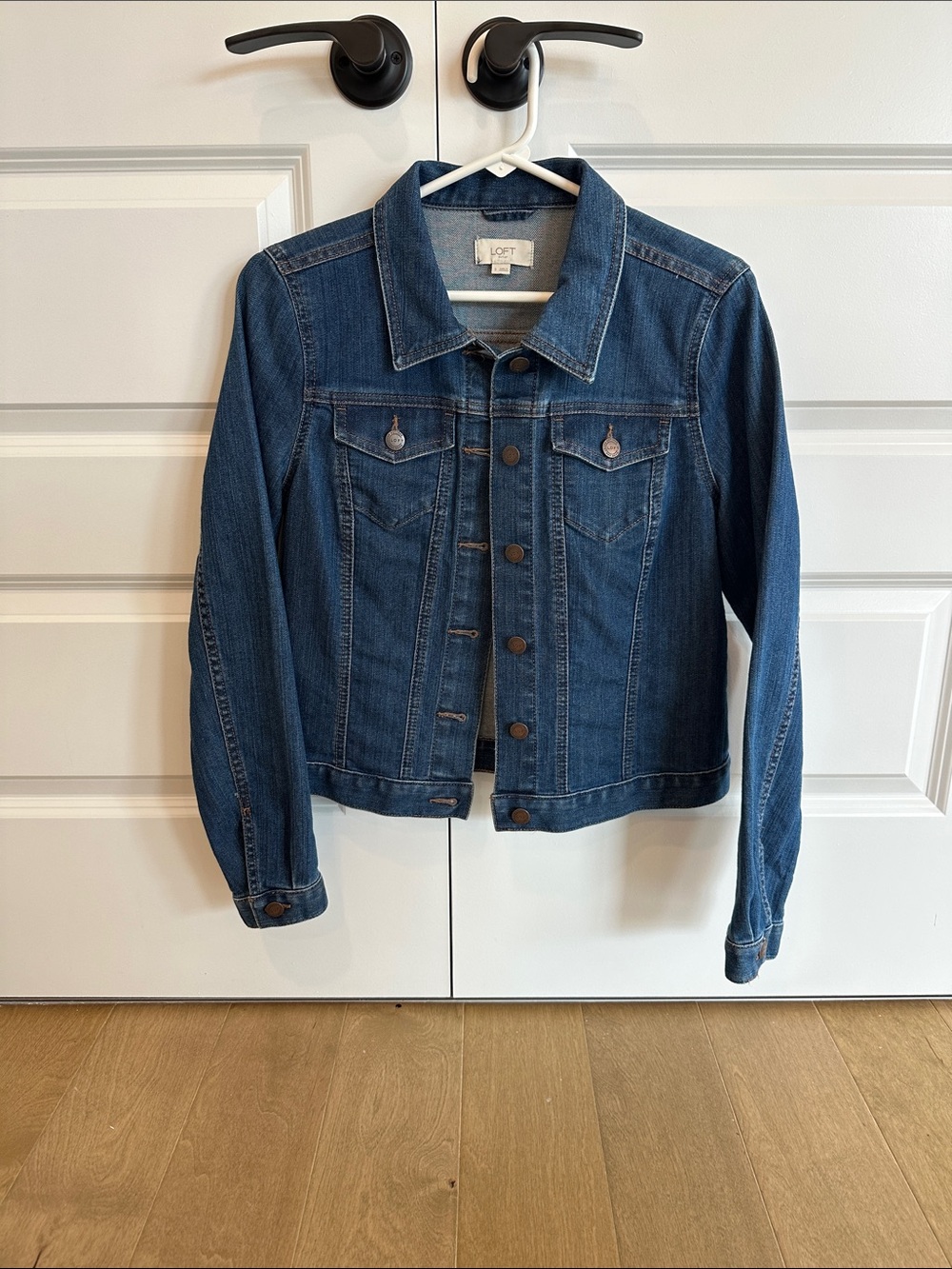 LOFT Dark Blue  Denim Jacket Size S